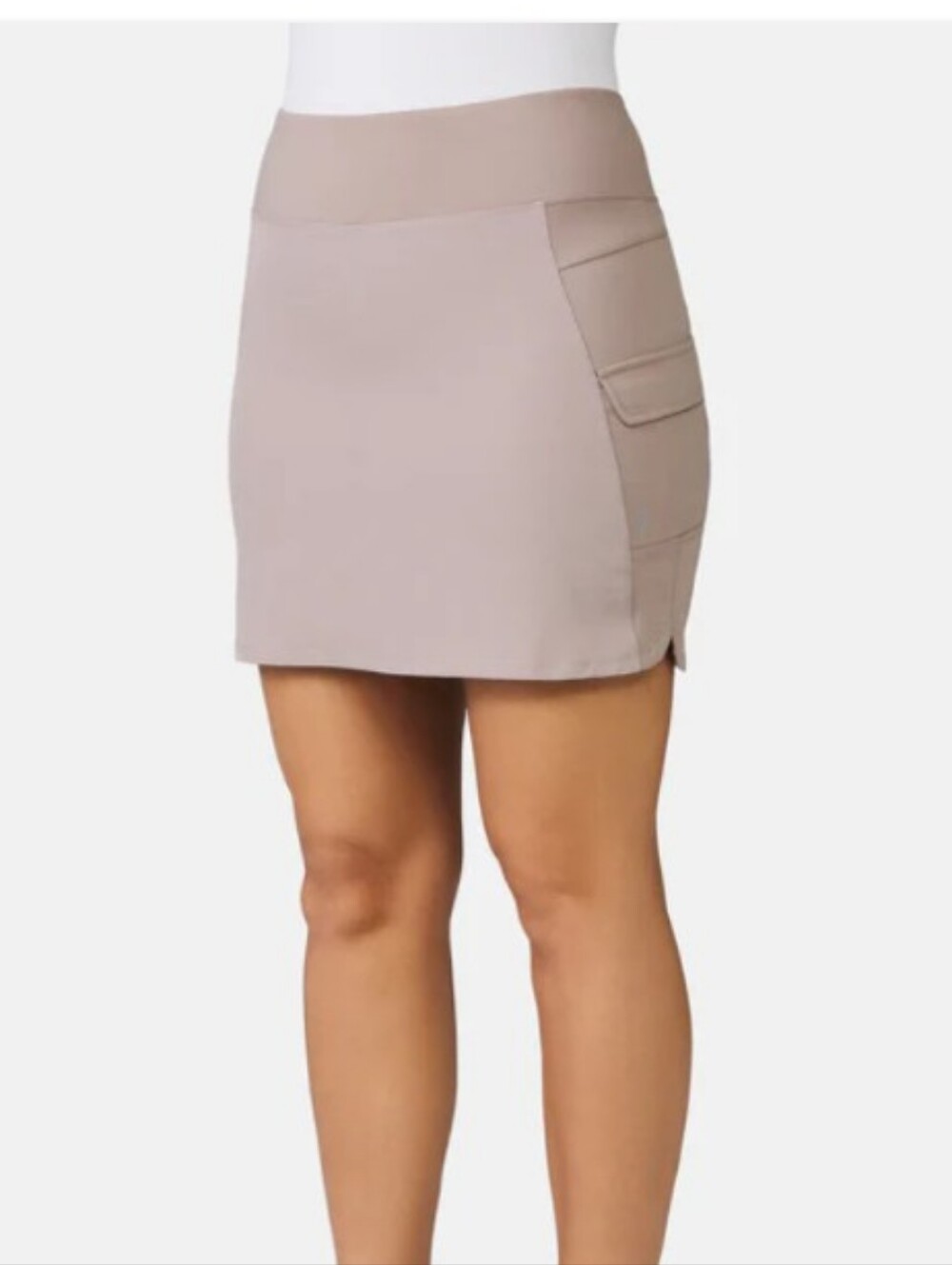 Free Country Free 2 Explore Hybrid Pull On Cargo Skort Women's XL Beige Tan